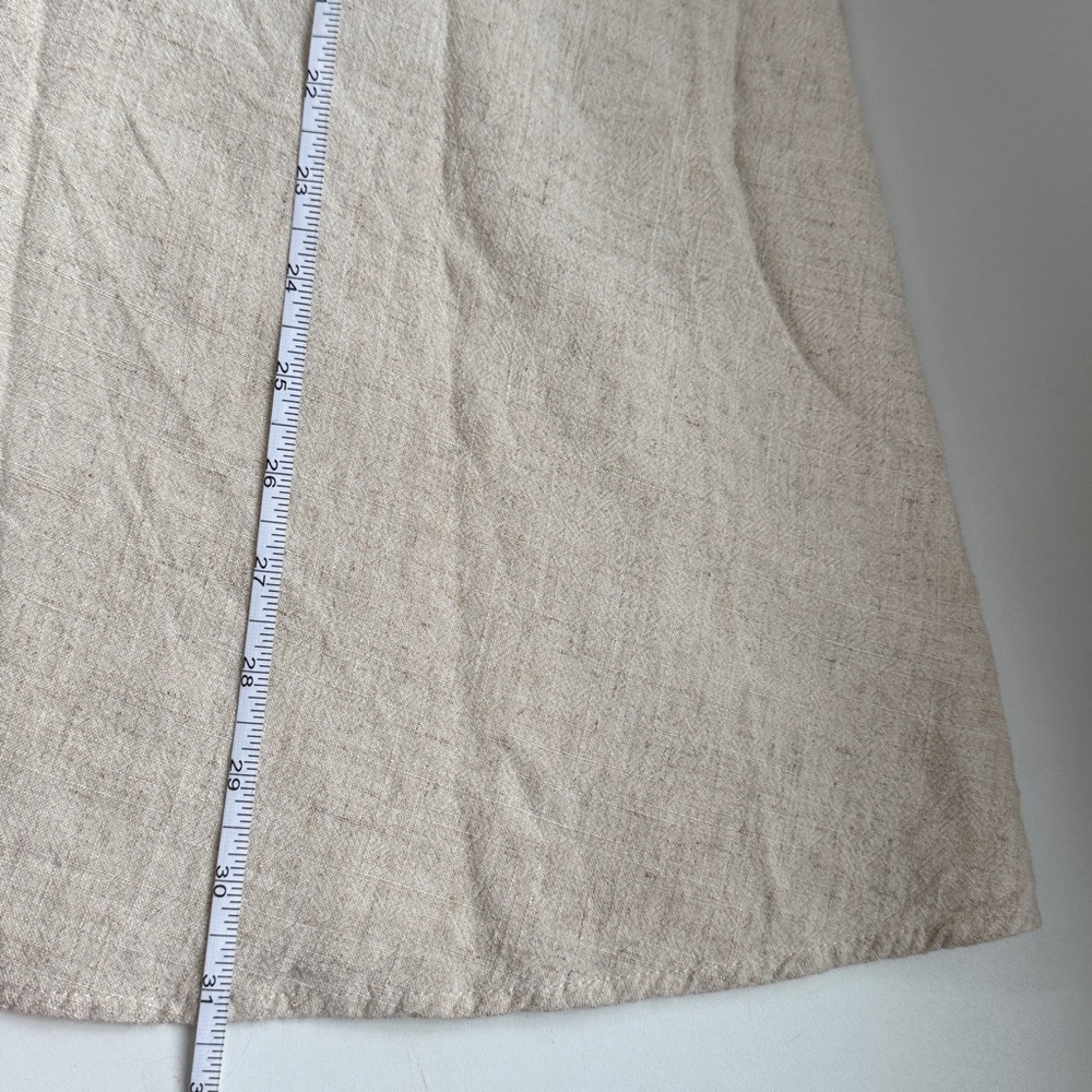 Stradivarius Linen Blend Skirt Size 4 - Picture 7 of 8